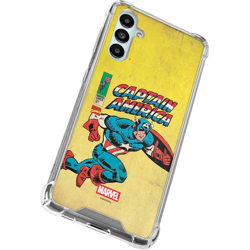 Marvel Classic Comics Captain America Galaxy A15 5G Clear Case